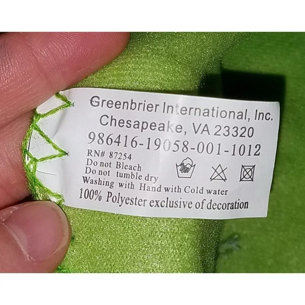 Greenbrier International Green Fleece Truck Baby Blanket Security Thin Red Blue